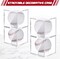 Baseball Display Cases for Balls, Acrylic Baseball Holder Clear UV Protected Cube Autograph Storage Box for Official Size Standing